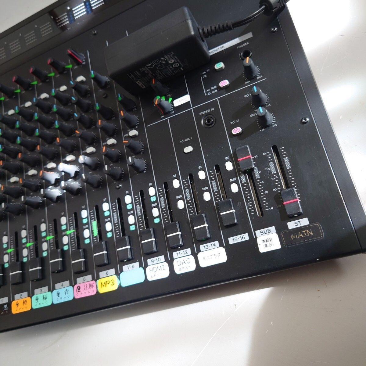 Tascam M-164 16 Channel Mixer w/ AC-DC Working tested Good Tascam M-164 16 Channel Mixer w/ AC-DC Working tested Good