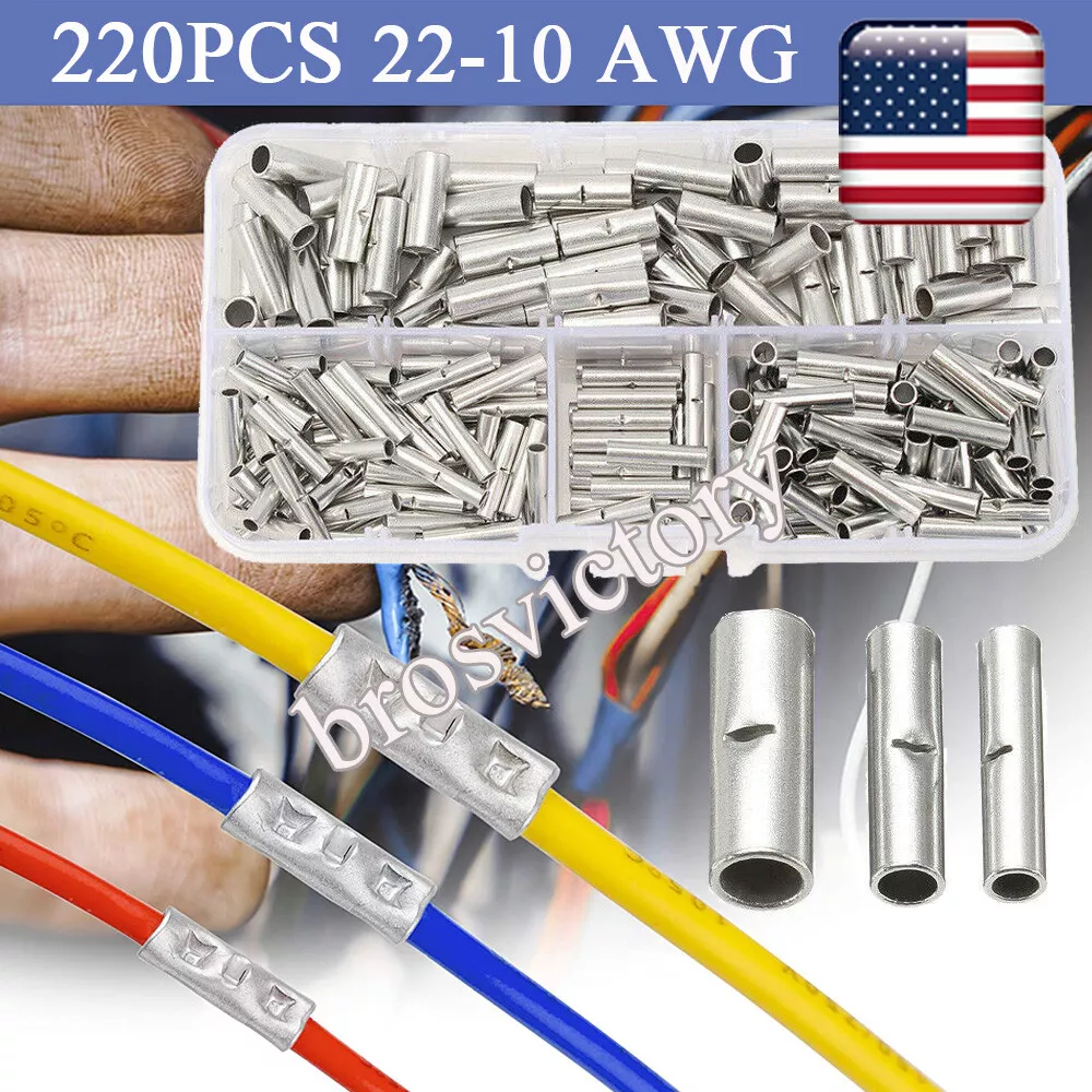 Non insulated crimp on sale connectors