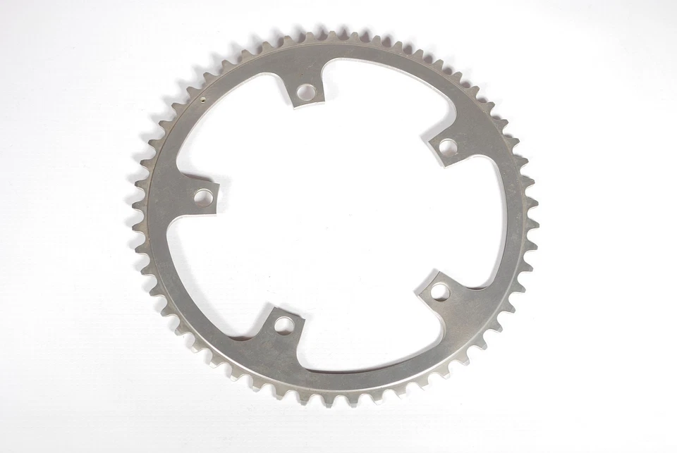 Винтажная велосипедная передняя звездочка Campagnolo с пантографом Rossin 53T 144BCD новая из старых запасов - Изображение 2 из 4