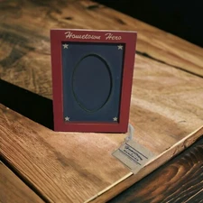 Mini~ Photo Falls Patriotic Hero Picture Frame ~ Fits 3x2 Picture America