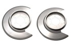 Kentrol 30501 Polished Silver Disc Brake Dust Cover Pair 76-78 CJ