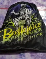 BeetleJuice Movie Black Hat Skully Cap Beanie 'One Size' 