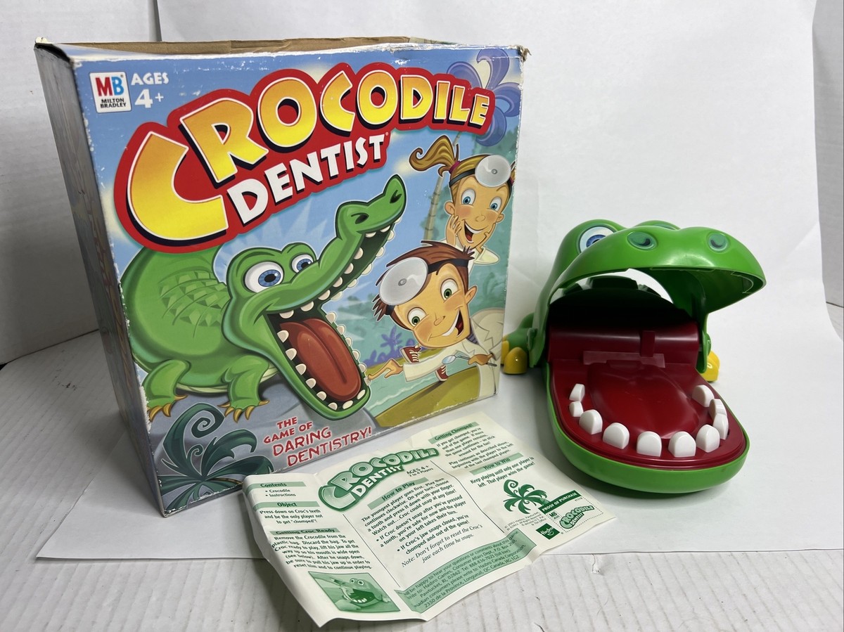 Vintage DAMAGED BOX Crocodile Dentist Game (2002, Hasbro
