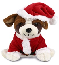 PLUSH SANTA - SUPER SOFT PLUSH - ST. BERNARD DOG