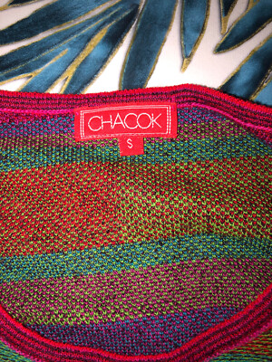 Robe Fourreau Vintage Chacok - Laine Multicolore, Taille S, Modèle Albinoni, Peu Portée