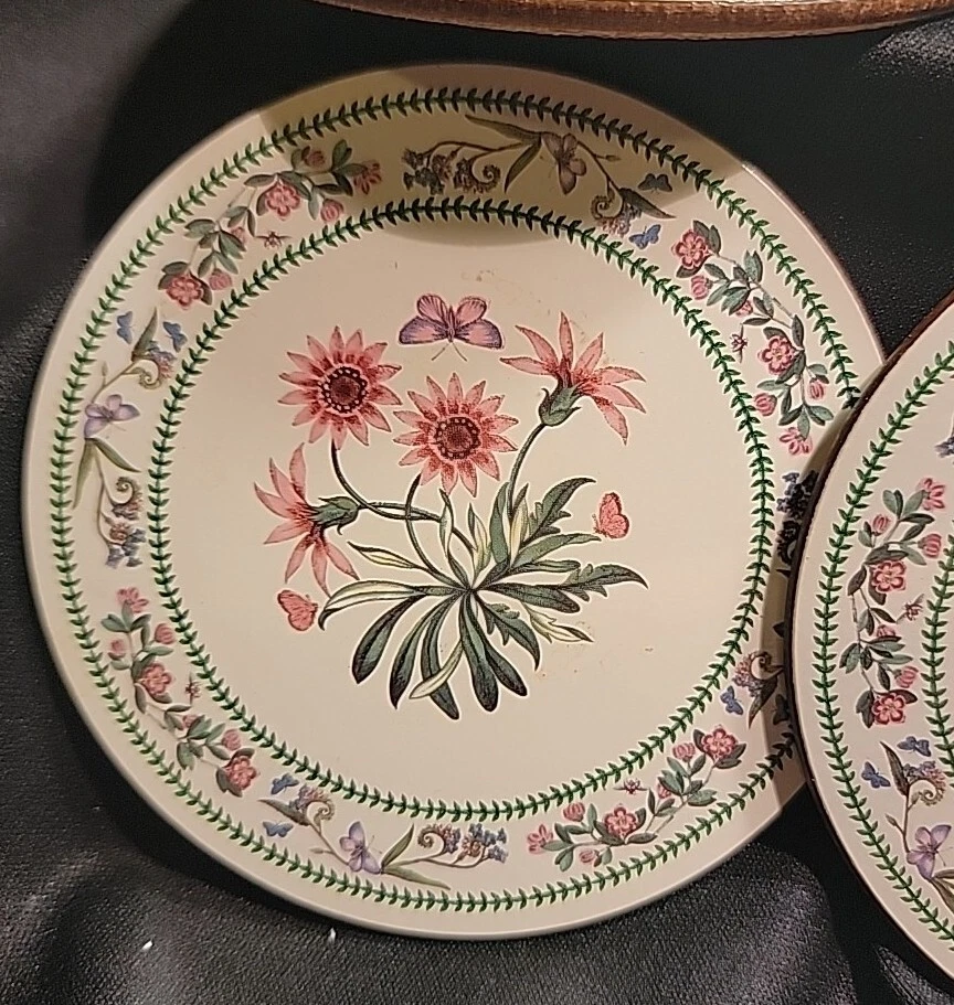 Juego de 6 posavasos con respaldo floral botánico Portmeirion Foto 3 de 4