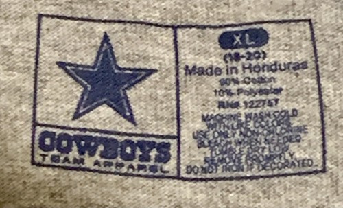 Dallas Cowboys T-Shirt — Size Youth XL (18-20) - Picture 3 of 3