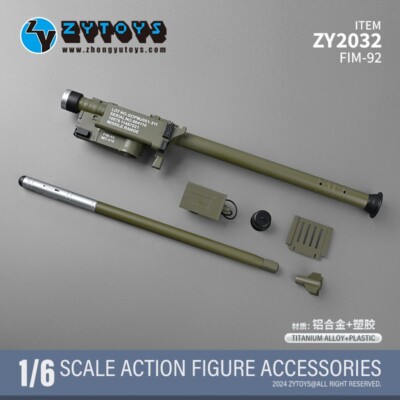 ZYTOYS 1/6 FIM-92 Air Defense Missile Stinger Model Metal Plastic