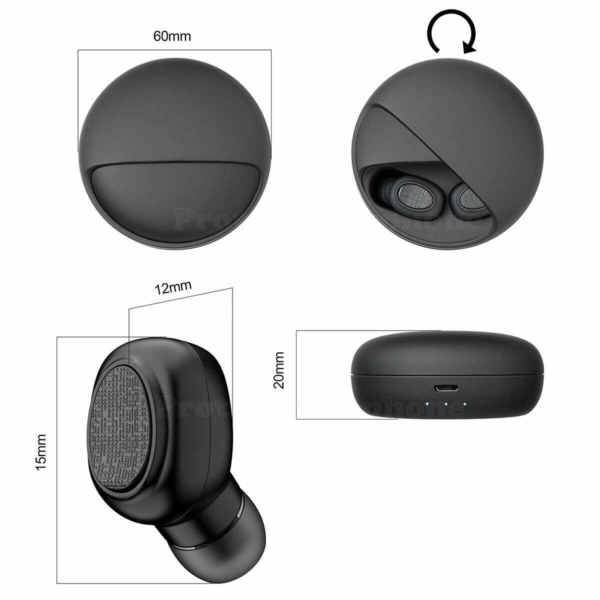 Wireless Blueotooth Headphones Earbuds Earphones For Samsung S21 Ultra