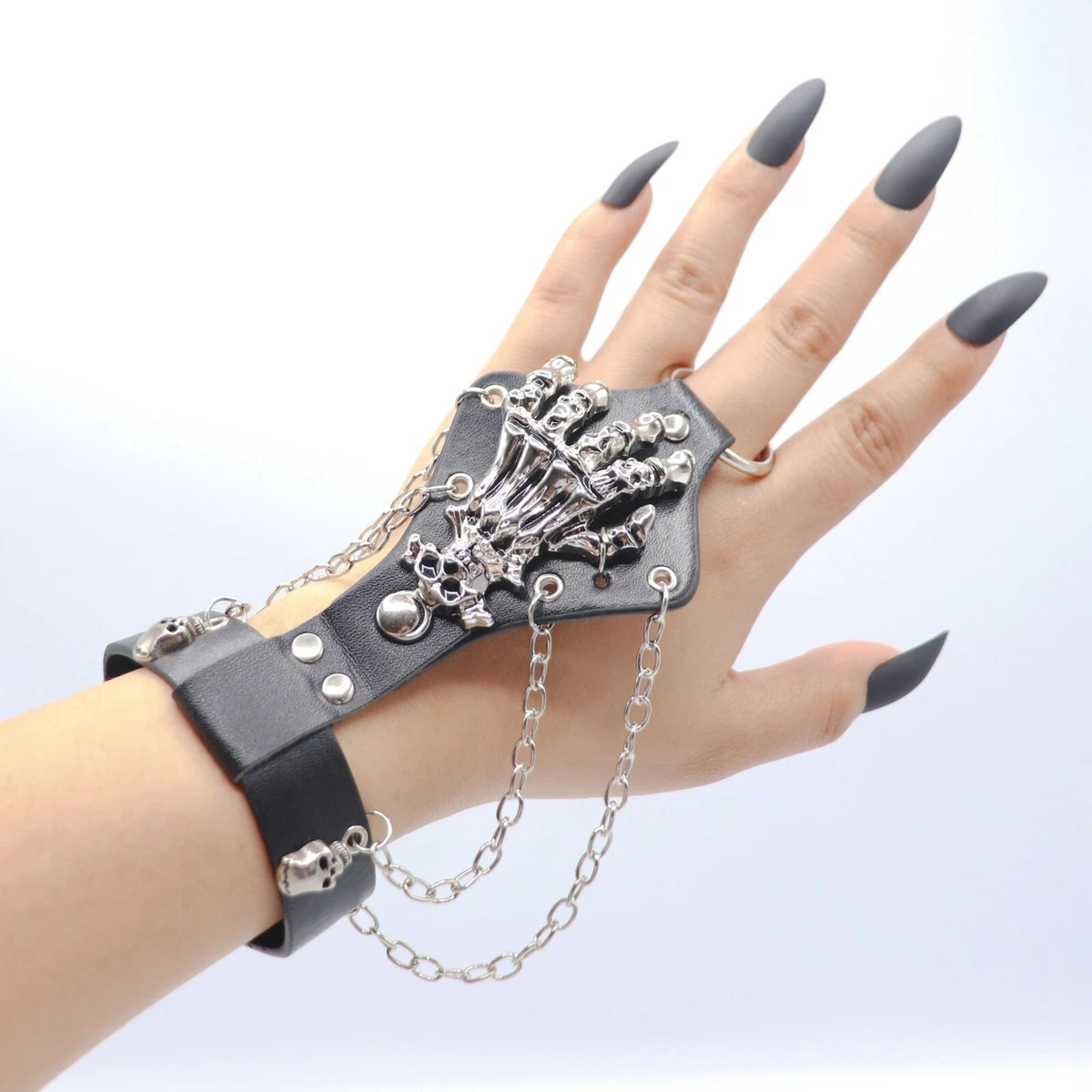 Black skeleton on sale hand bracelet