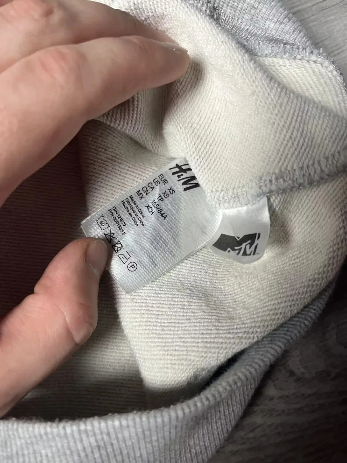 Felpa con cappuccio Moschino x H&M Mtv ricamata taglia XSmall