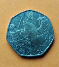 2011 50p CANOEING  2012 Olympic fifty pence coin Elizabeth II - Available on eBay