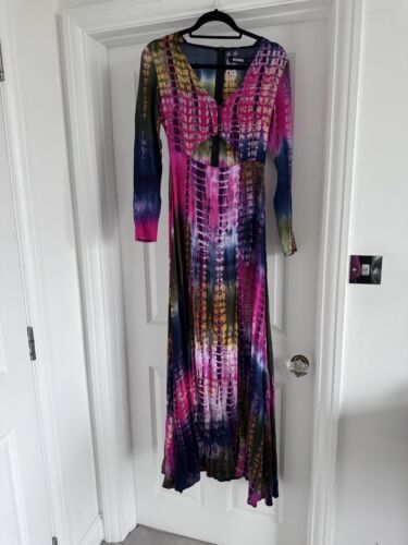 Missguided Size 6 Tie Dye Multicoloured Long Slee… - image 1