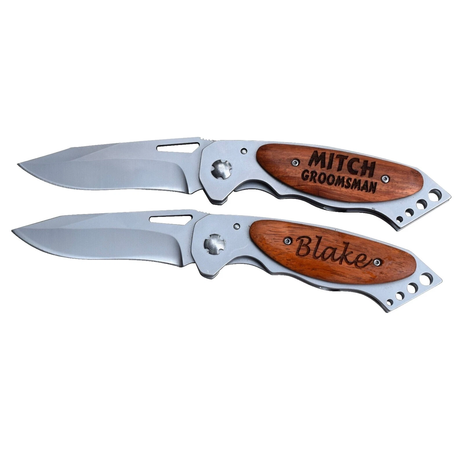 Navaja con mango de madera cuchillos plegables de colección