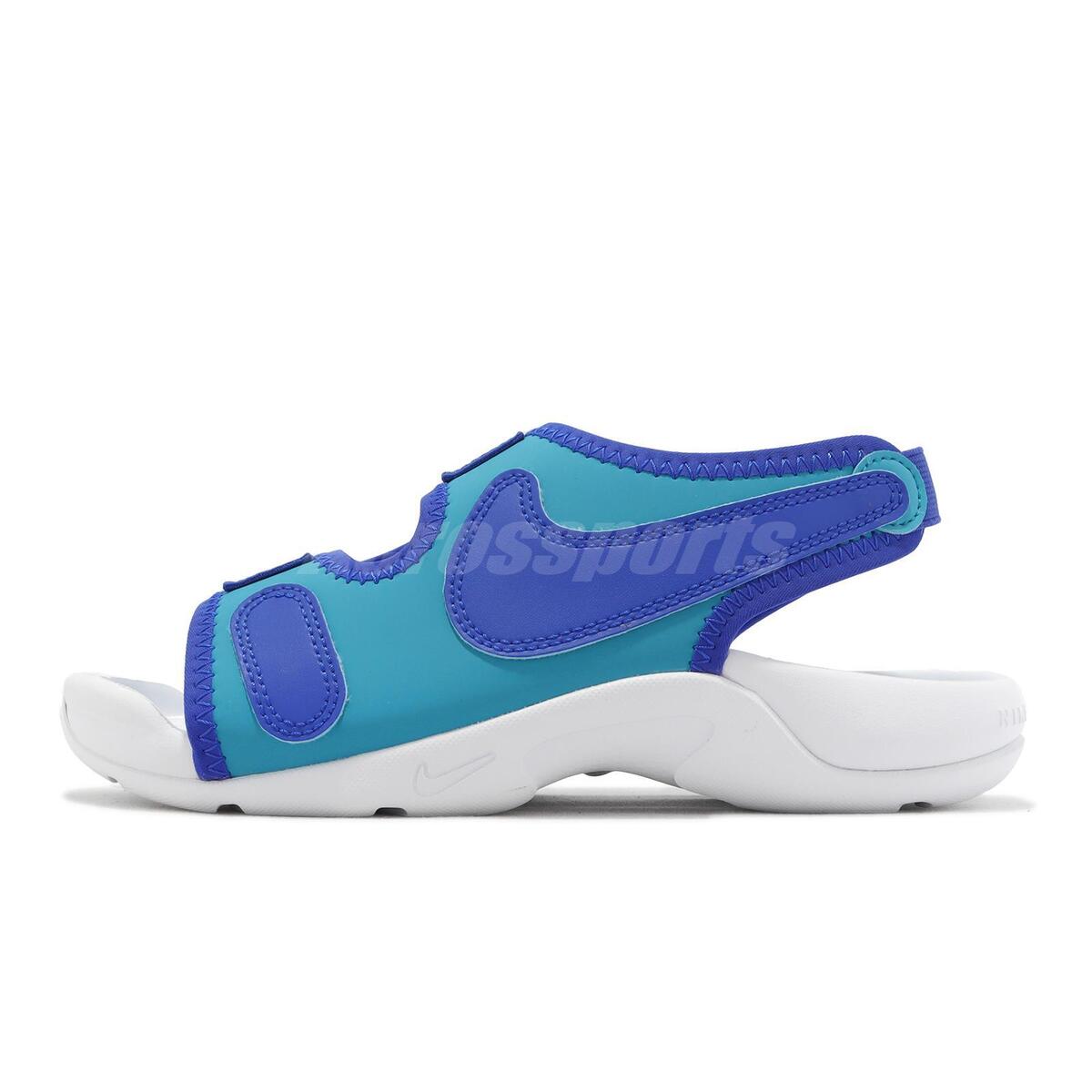 Nike Sunray Adjust 6 GS eBay Kids Blue Sandals White | Lightning Junior DX5544-400