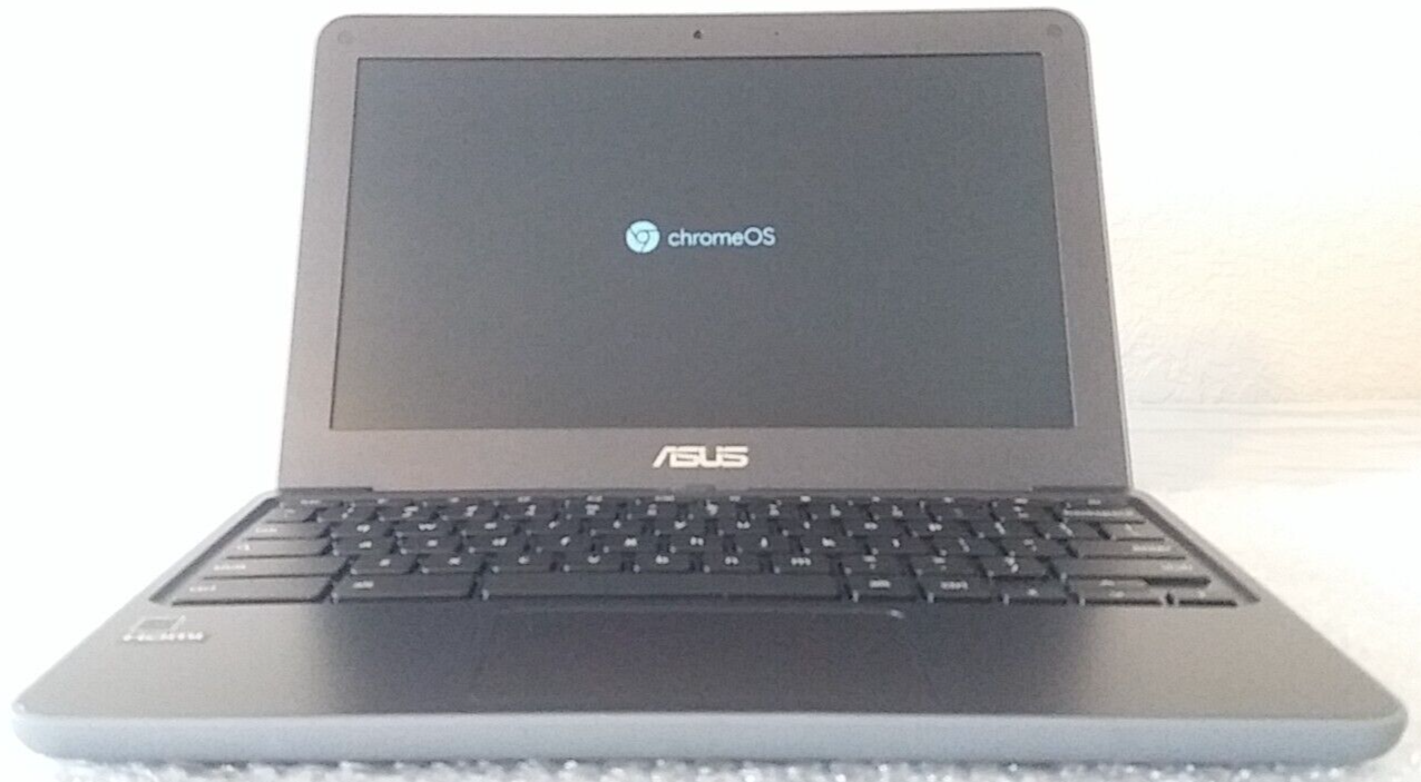 Rugged ASUS Chromebook C203XA 11.6 Inch Spill-Resistant Laptop in Gray-image