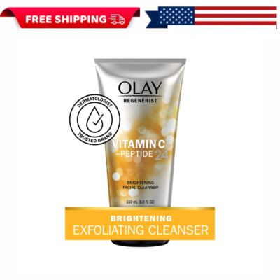 Olay Regenerist Facial Cleanser, Brightening, Vitamin C + Peptide 24 5.0 Oz NEW