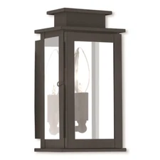 Livex Lighting Princeton 1 Light Wall Lantern, Black - 20191-04