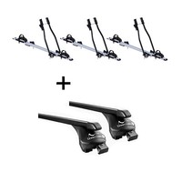 3X FahrradträGer Sagittar+RelingträGer Quick Stahl L FüR FüR FüR Seat Altea XL 0