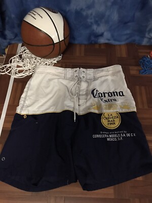Corona extra white blue bathing suit swim XL see photos for measurements C10