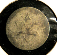 One(1) 1853 Three Cent Piece SILVER (TRIMES) 5