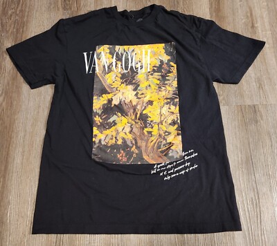 Pierce Archive Men's Van Gogh Expressionism Short Sleeve Graphic