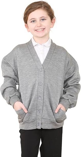 Girls School Uniform Cardigan Sweater Button Closure with Convenient Pockets - Picture 39 of 52