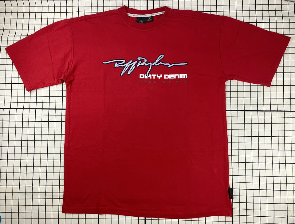 Camiseta de rap vintage de los años 2000 DMX Ruff Ryders Dirty Denim Ryde or Die XL y2k 00s Foto 2 de 4