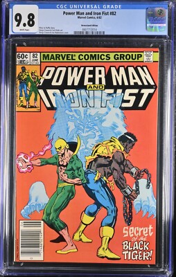 POWER MAN AND IRON FIST #82 NEWSSTAND CGC 9.8 NM/MT White Pages    1982 X-Men