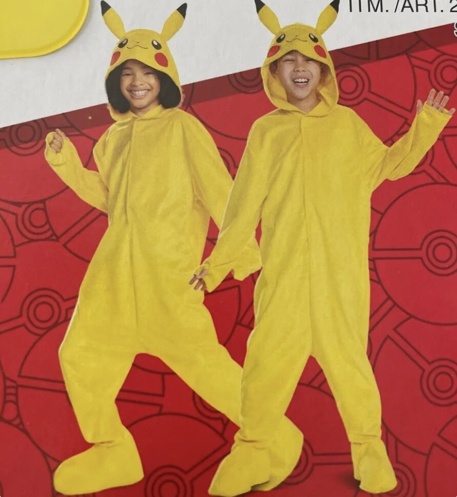 Disguise Kids Pokémon Pikachu Jumpsuit Costume, Yello… Gem
