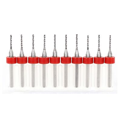 Micro Drill Bit 10pcs 1mm Tungsten Steel PCB 1/8 Inch Shank Circuit Board Stone