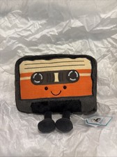 Jellycat Amuseables Cassette Tape Plush Stuffed Toy 8" NEW