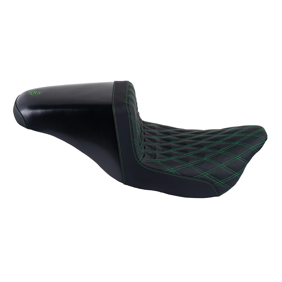Advanblack Assault Seat зеленые швы подходят для Harley Davidson Touring 2009+ - Изображение 2 из 4