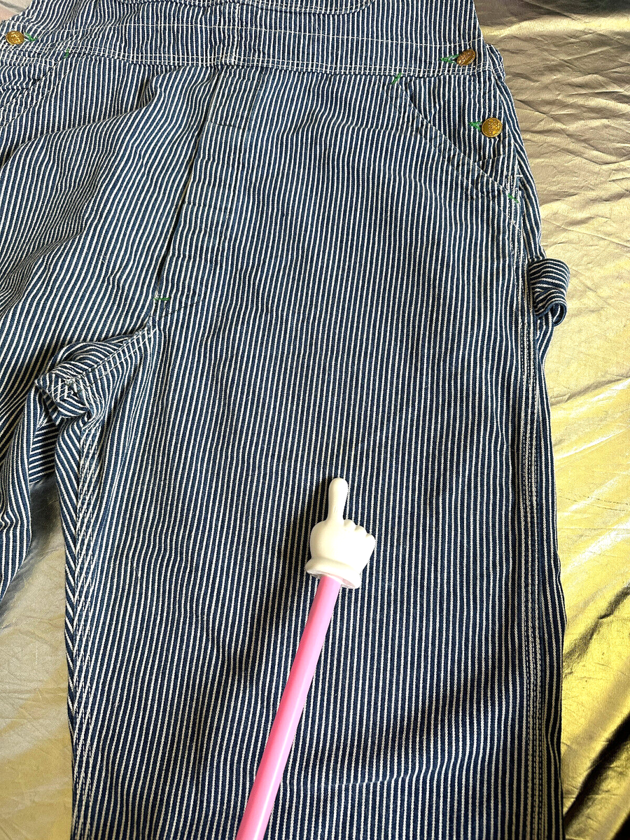RRL 1920’s LOW-BACK RAILROAD OVERALL RRL Indigo Dot-Stripe Denim Overall