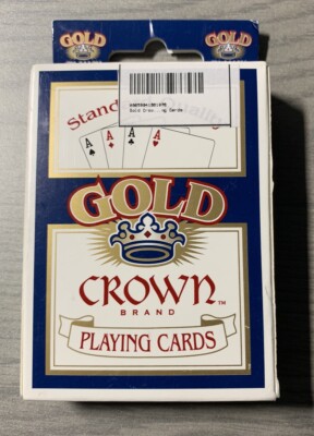 Gold Crown Brand Quality Paper Standard Poker Playing Cards -   Info