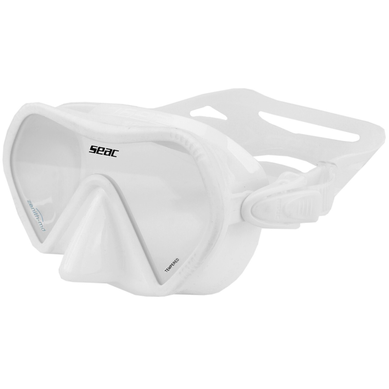 SEAC Zenith Mask MD Kids Junior (small) White Snorkeling Diving w Carry Case NEW