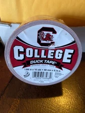 South Carolina Gamecocks Licensed Duck Tape Brand Duct Tape 1.88 X 10 Yards NEW