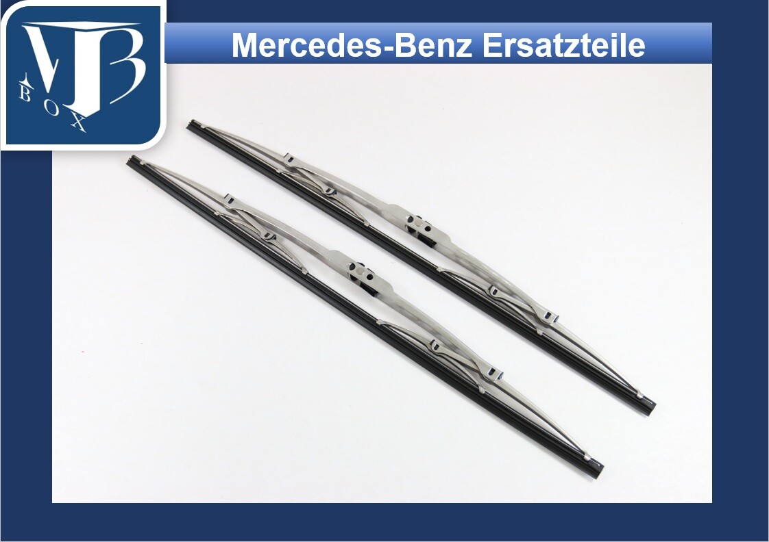 Mercedes W107 R107 500SL Paar Scheibenwischer in Metalleinfassung 