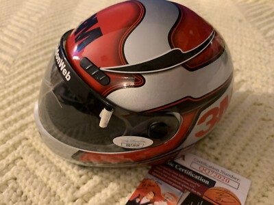 Jeff Gordon Signed Nascar 1/4 Scale Mini Helmet Auto JSA Authentication COA
