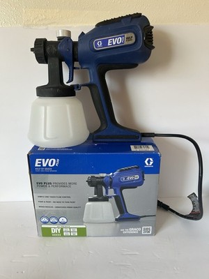 Graco EVO Plus HVLP Paint & Stain Sprayer w/ Nozzles, Box & Accessories