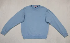 Vineyard Vines Knit Sweater Men's MEDIUM Blue 100% Cotton Fisherman Heavy