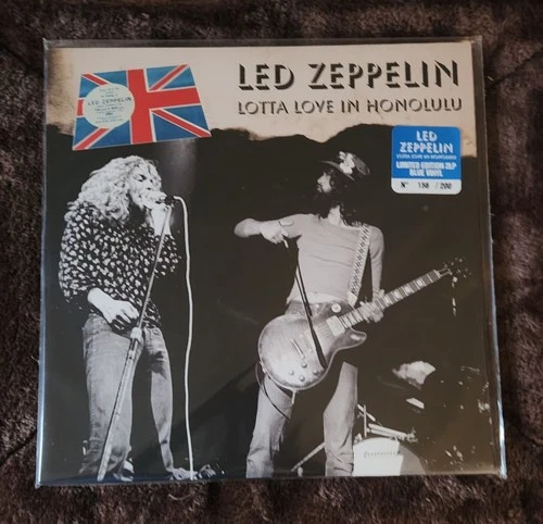 LED ZEPPELIN LIVE 2LP Blue Vinyl LOOK!!