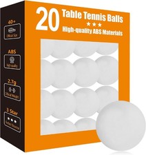 20 Pcs 40 Mm White Ping Pong Balls Yard Pong Balls Table Tennis Balls Bulk NEW
