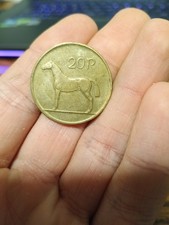 Ireland 20 Pence 1995 Irish 20P Coin Vintage/ Vtg