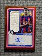 2023-24 Topps Merlin UEFA Club Match Ball Orange Refractors RC Auto Jersey 19/25