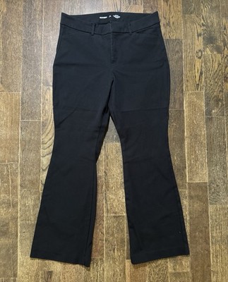 Old Navy Pants Womens Size 12P Black High-Rise Pixie Flare Secret-Smooth Pockets