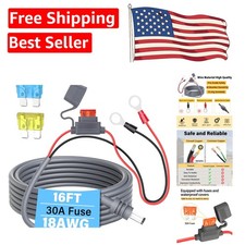 Durable 16Ft Starlink Mini Power Cable with ATC/ATO Fuse - Ultimate Protection