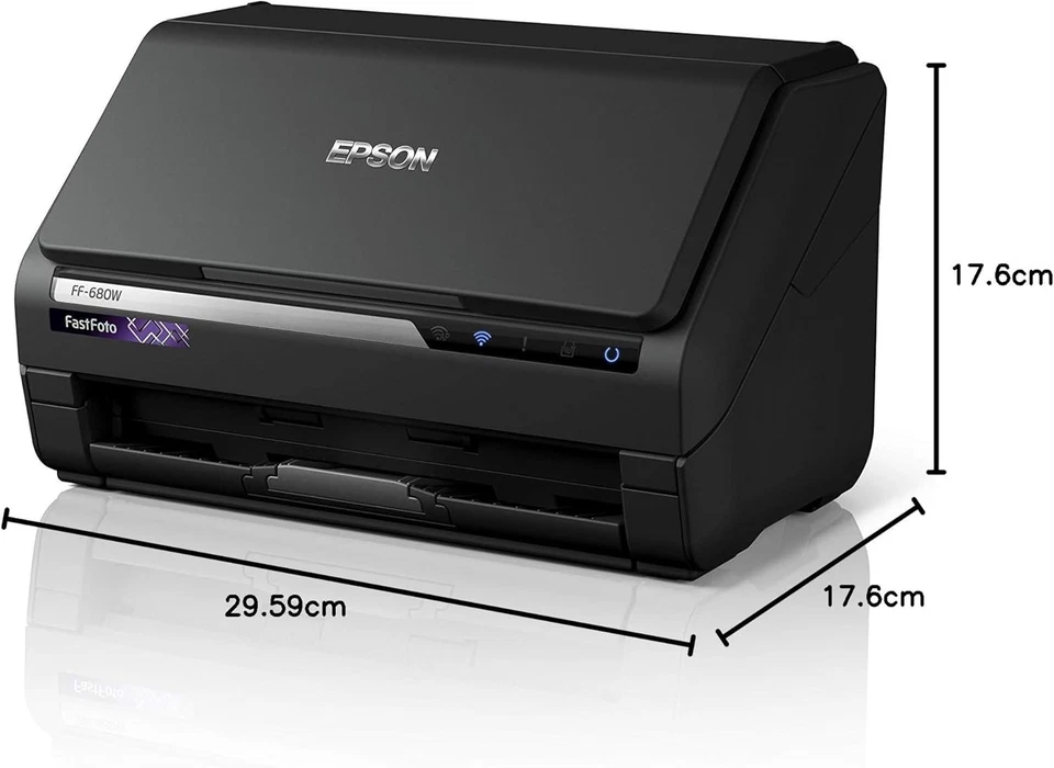 Epson FF-680W A4 Sheet-Fed Photo Scanner WiFi USB High Speed 36 Photos - Image 3 of 4