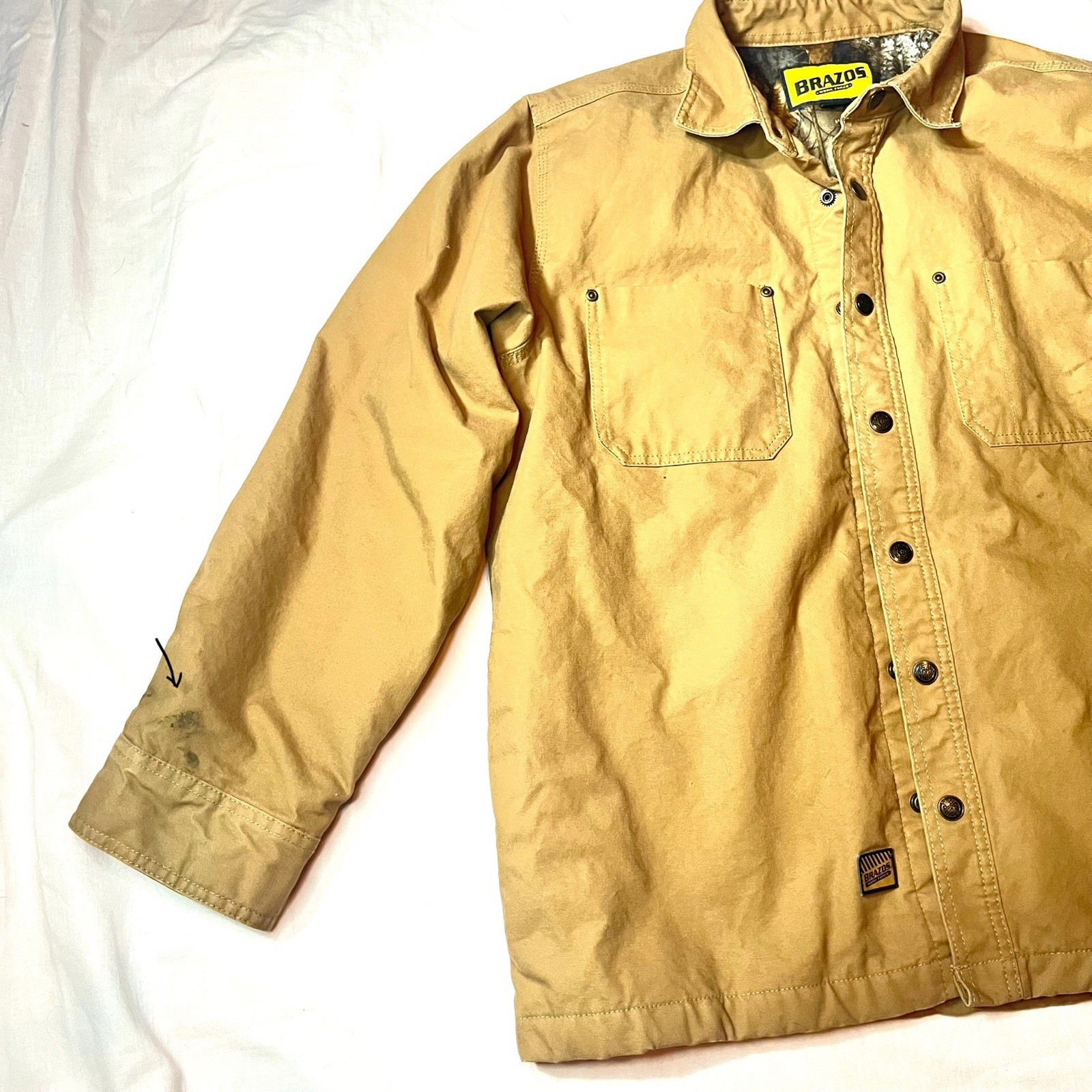 Brazos Work Force Canvas Brown Jacket Workwear Co… - image 2