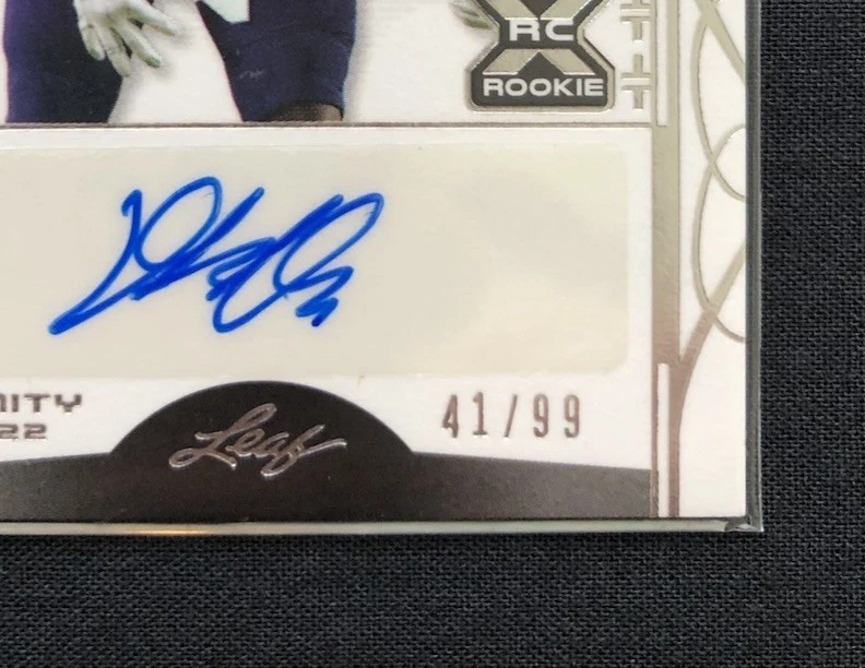2022 Leaf Trinity David Ojabo Silver Auto #41/99 (BA-D01) - Image 3 of 3